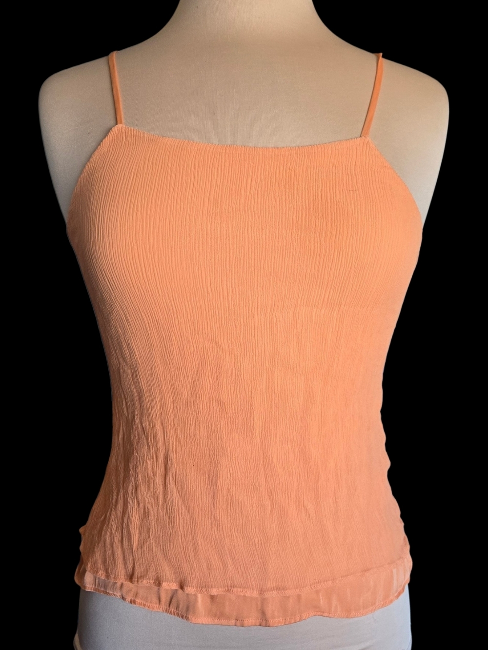 Alice + Olivia Orange Spaghetti Strap Camisole Top Sz Sm